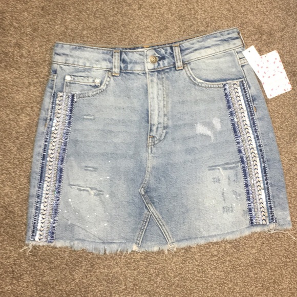 Free People denim skirt - Picture 2 of 7